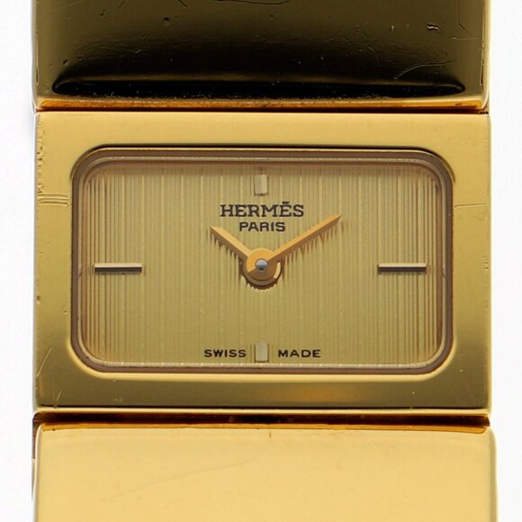 HERMES Watches L01.201 Gold Plated Quartz - Picture 1 of 8